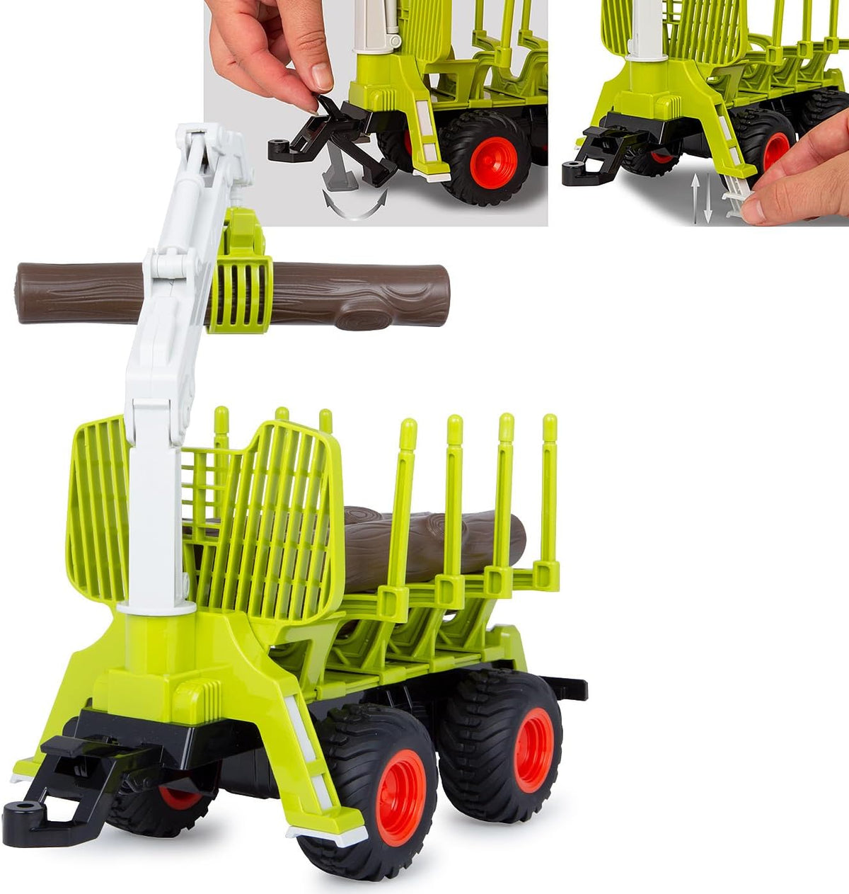 JAMARA Holzrückewagen mit Kranarm 1:24S | Forstwirtschaft