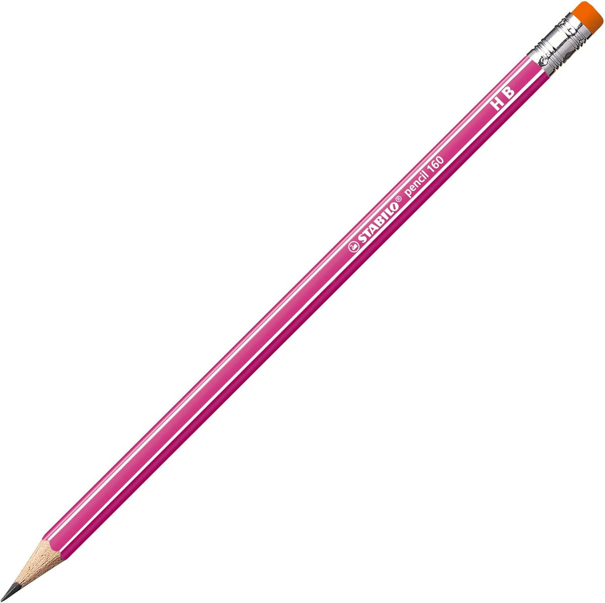 STABILO pencil 160 Bleistift pink HB mit Radierer (2160/01)
