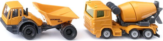 siku Baustellen Set - Detailgetreue Baufahrzeuge für Kinder ab 3 Jahren