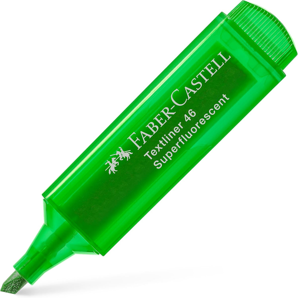 Faber-Castell Textmarker TL 46 Superfluor – Grün, 1 Stück
