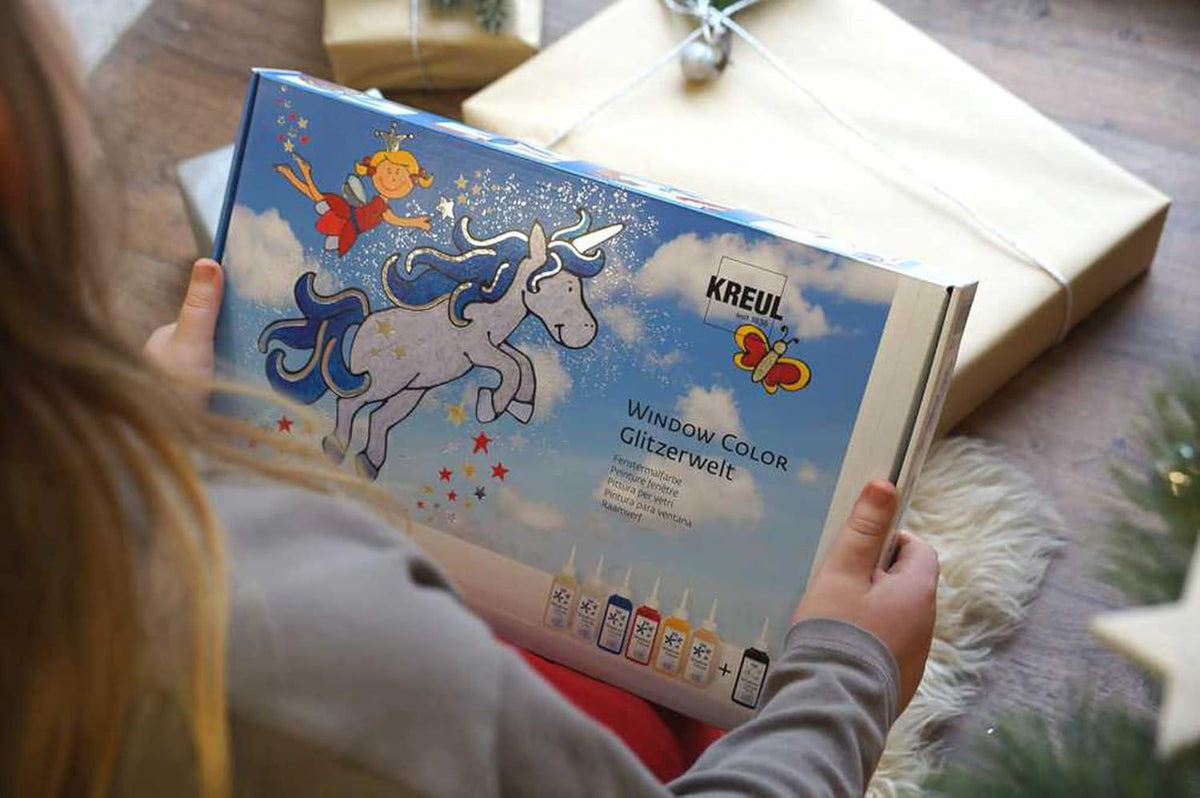 KREUL Window Color Set Glitzerwelt 7x80ml Kinder