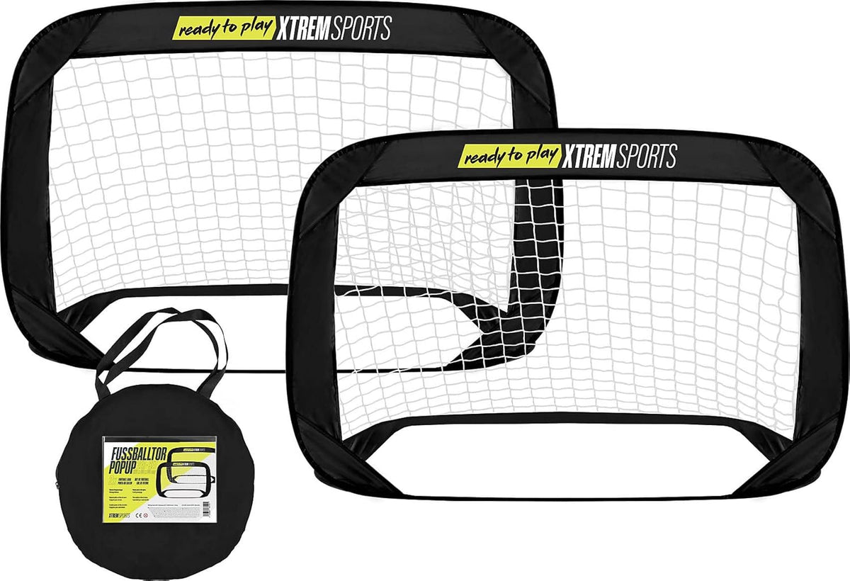 XTREM Toys Pop-Up Fußballtor 2er Set 120×80×80 cm