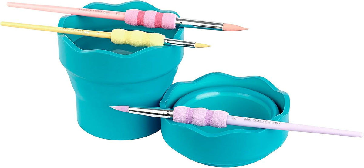 Faber-Castell Wasserbecher Clic&Go türkis