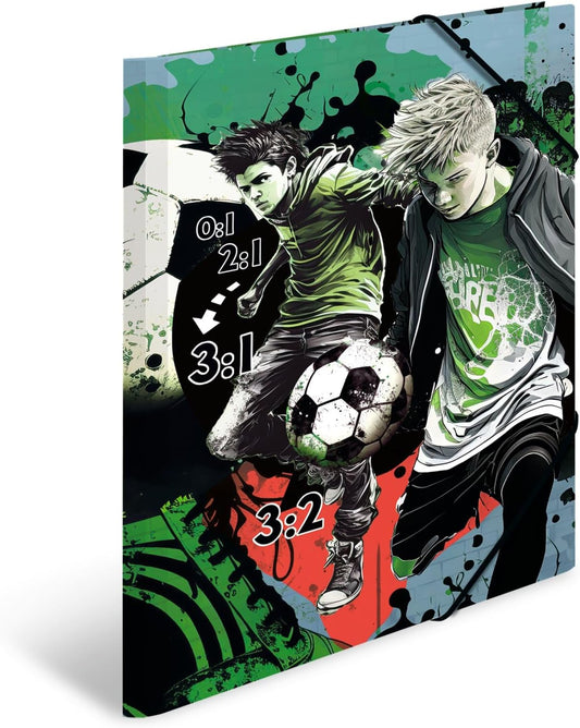 HERMA Sammelmappe Street Soccer DIN A3 Karton Gummizug