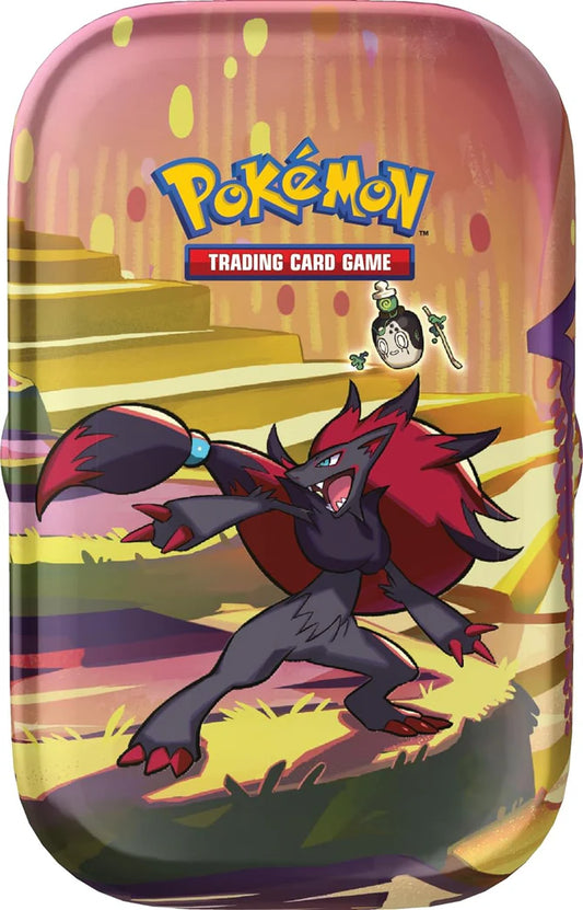 Pokémon - Karmesin &amp; Purpur Nebel der Sagen Mini Tin (deutsch) zufällige Artwork Auswahl - 2 Booster Packs - Tauche ein in die Welt der Pokémon
