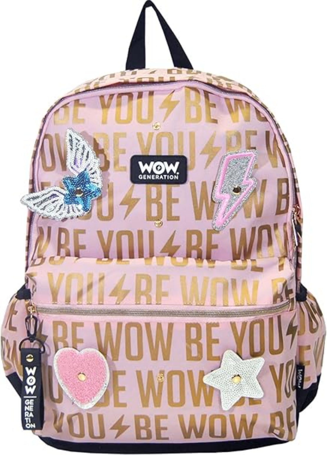 WOW GENERATION Rucksack rosa/gold 40cm