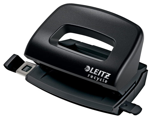 Leitz NeXXt Recycle Mini-Locher schwarz – 10 Blatt