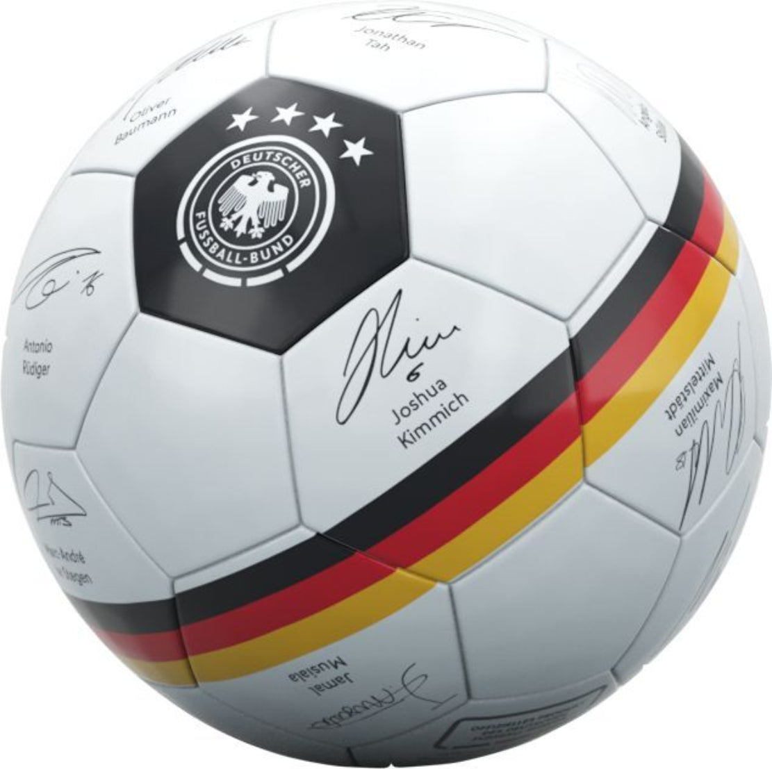 DFB Fußball Gr. 5 mit Spieler-Unterschriften – unaufgepumpt