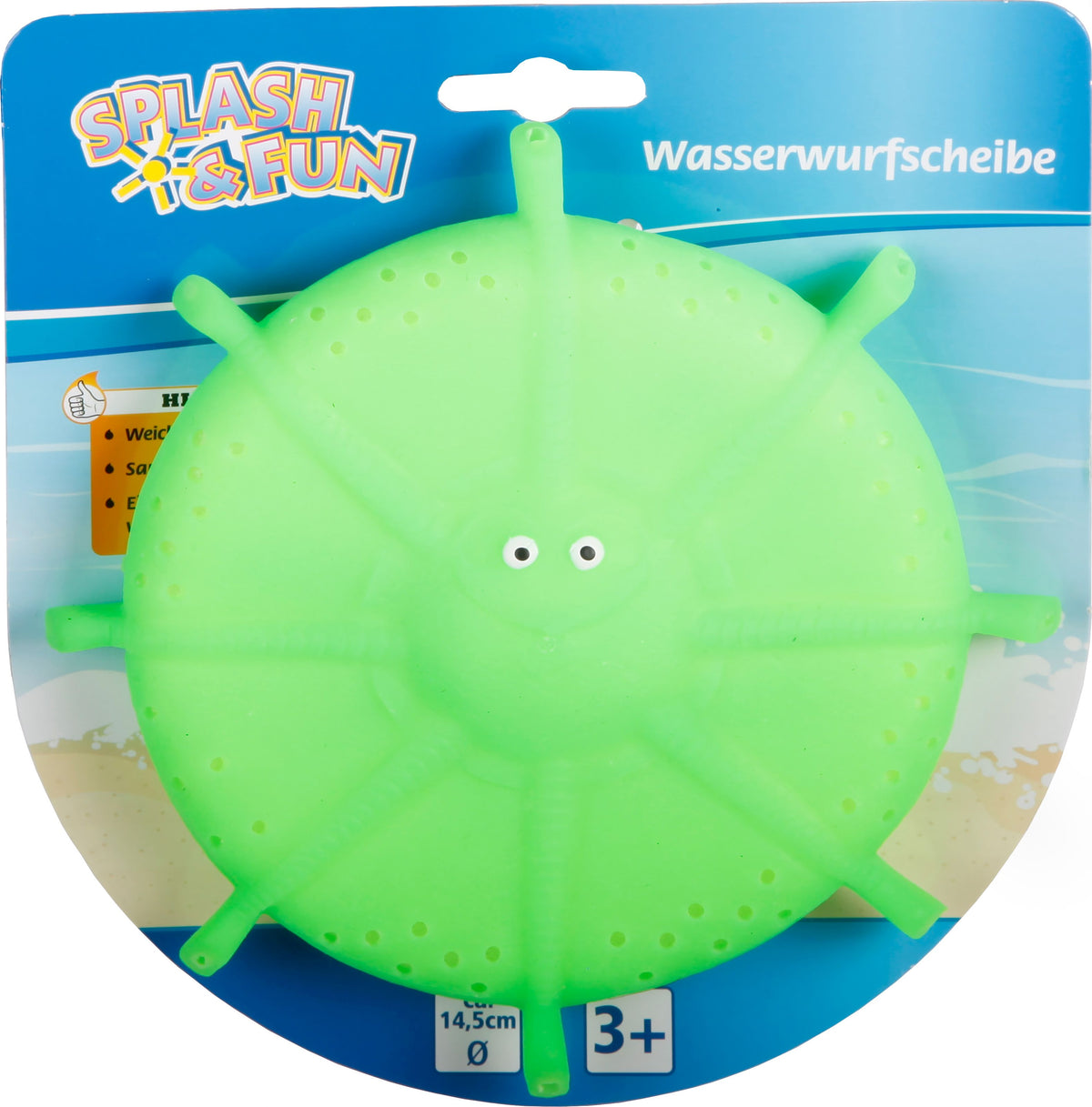 Splash & Fun Wasser Wurfscheibe Ø14,5 cm Schaumstoff
