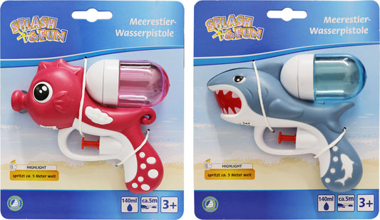 Splash & Fun Wasserpistole Meerestier 13 cm – Zufallsdesign