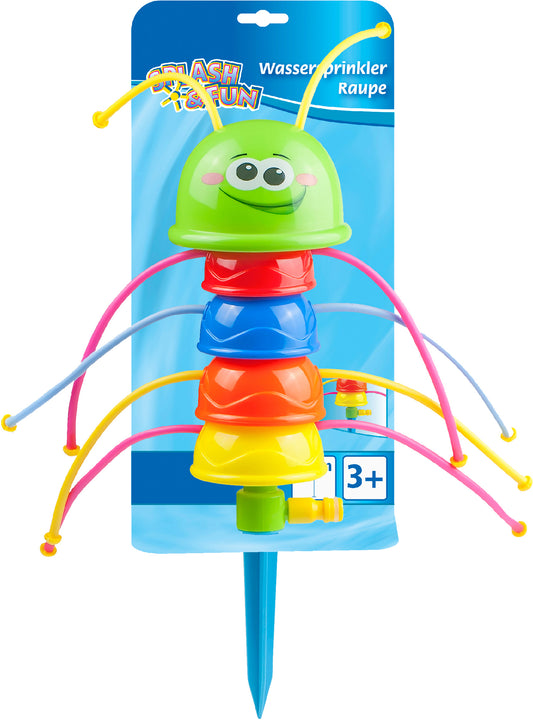 Splash & Fun Wassersprinkler Raupe mit Schlauch-Anschluss