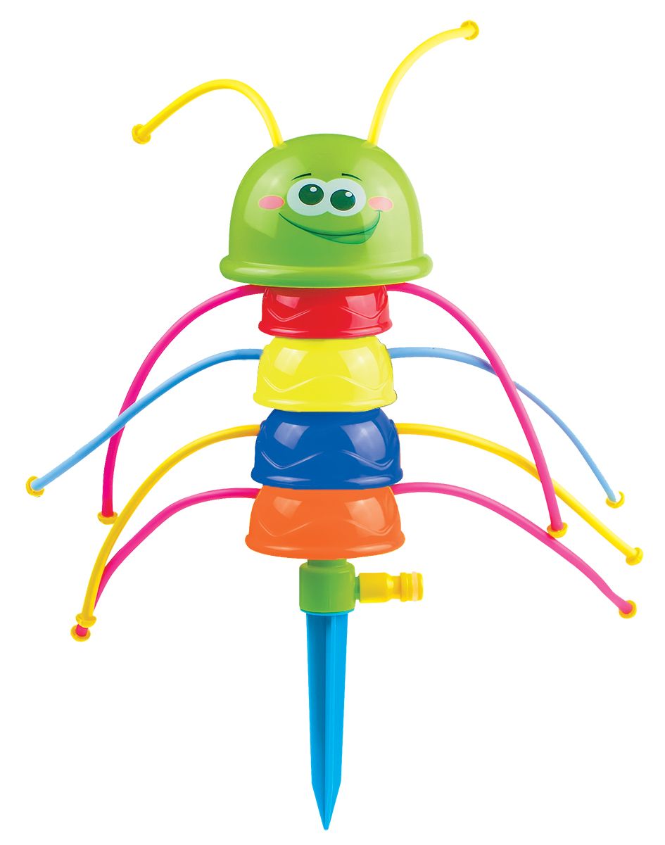 Splash & Fun Wassersprinkler Raupe mit Schlauch-Anschluss