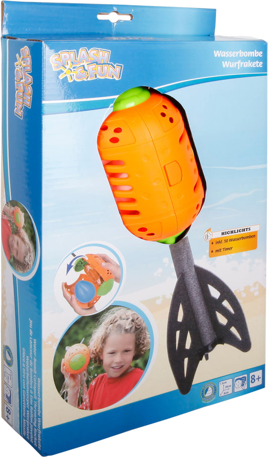 Splash & Fun Wasserbombe Wurfrakete inkl. 50 Ballons