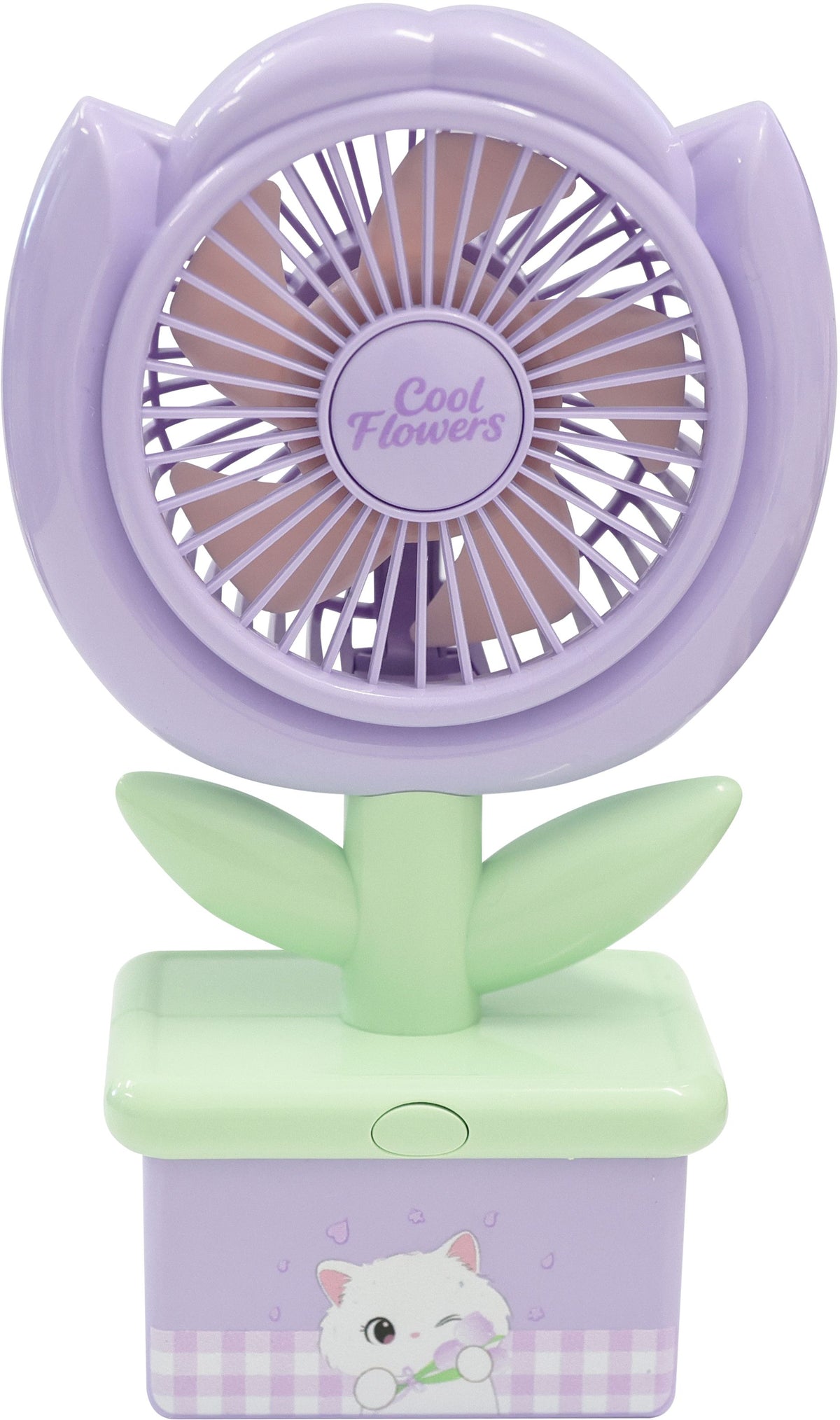 Blumen-Handventilator, 1 von 3 Designs zufällig, USB