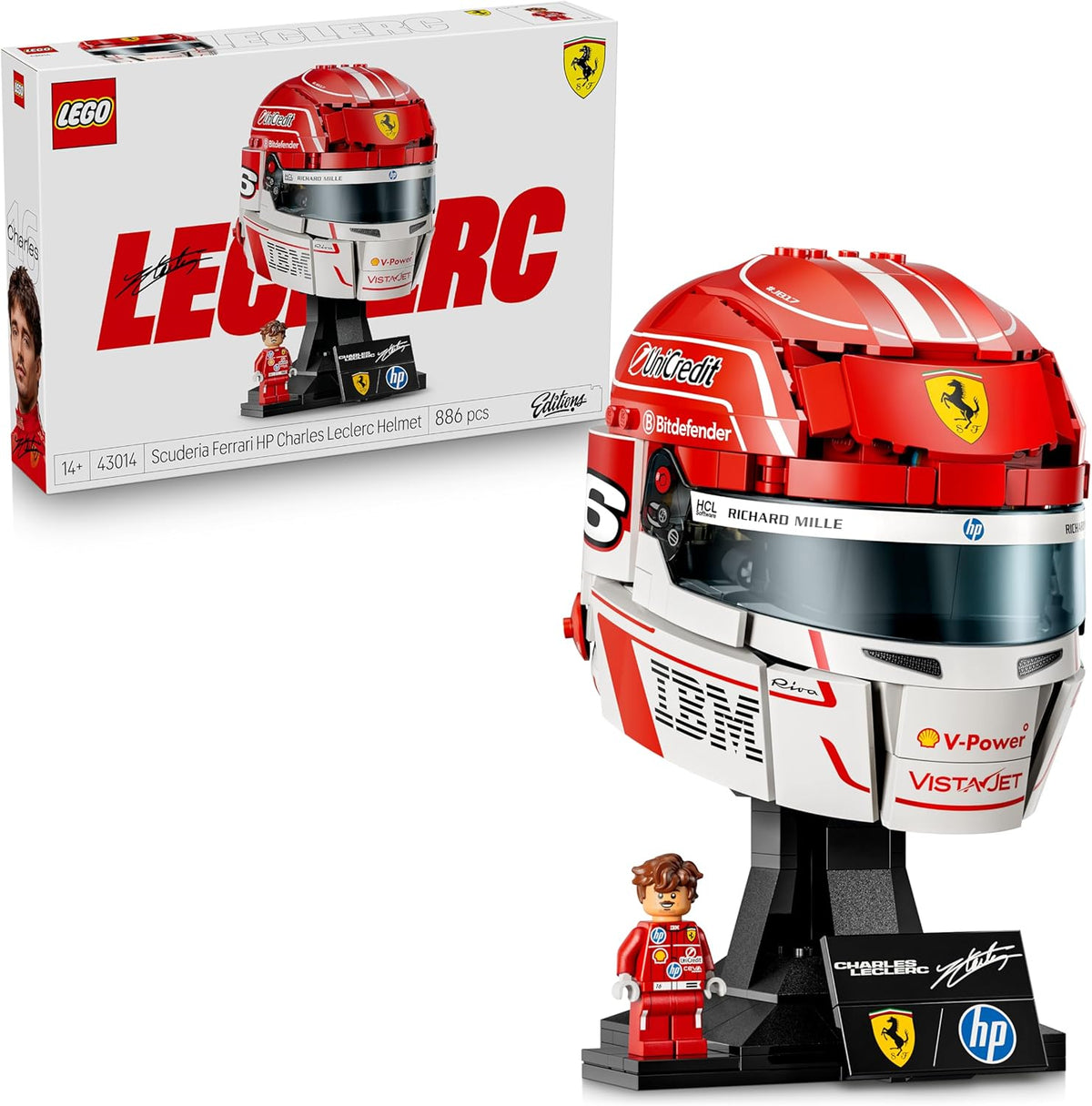 LEGO Editions Ferrari Leclerc Helm 43014 – F1 Bauset