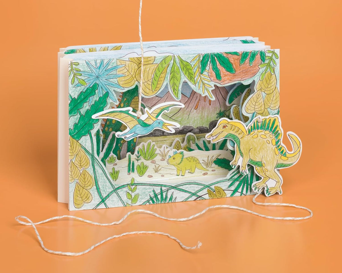HEYDA Karton-Theater Dino – Basteln & Spielen ab 5 Jahren