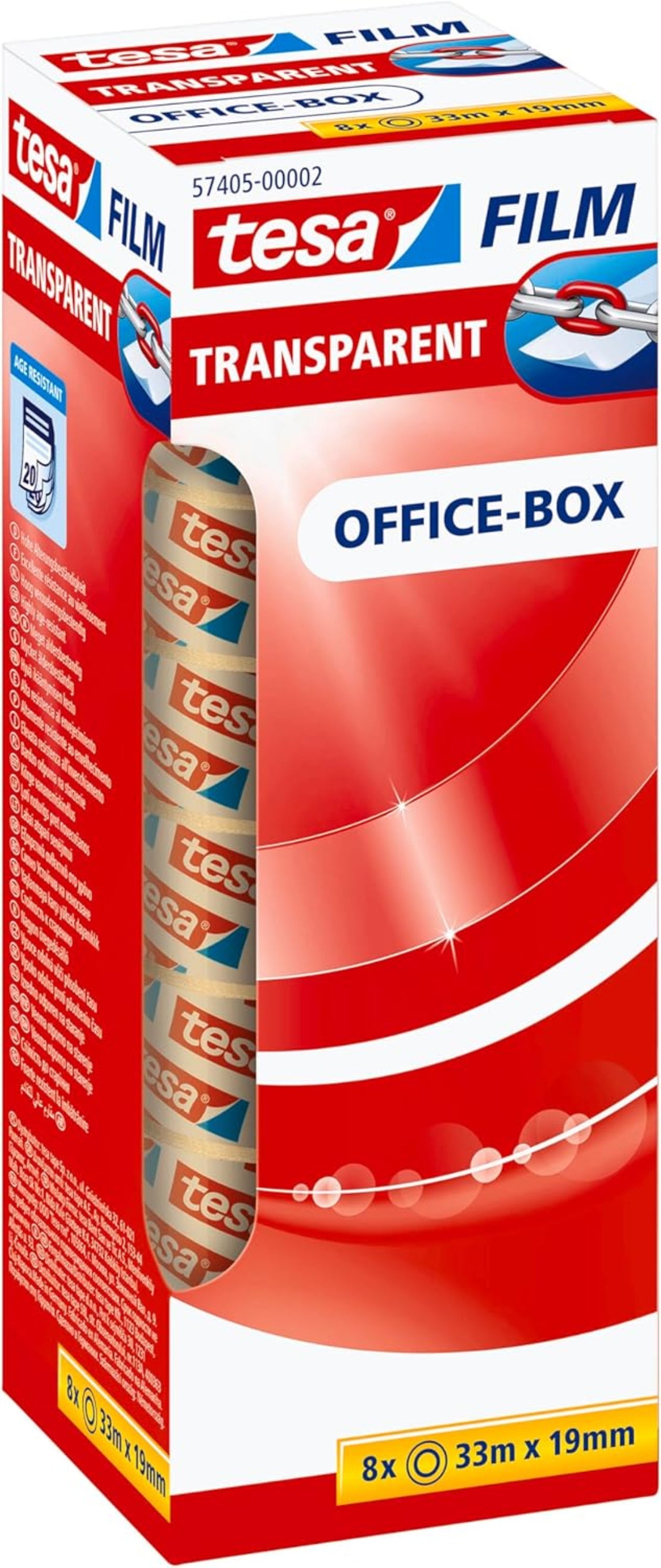 8x Tesa Isolierband 33m x 19mm - Profi-Qualität