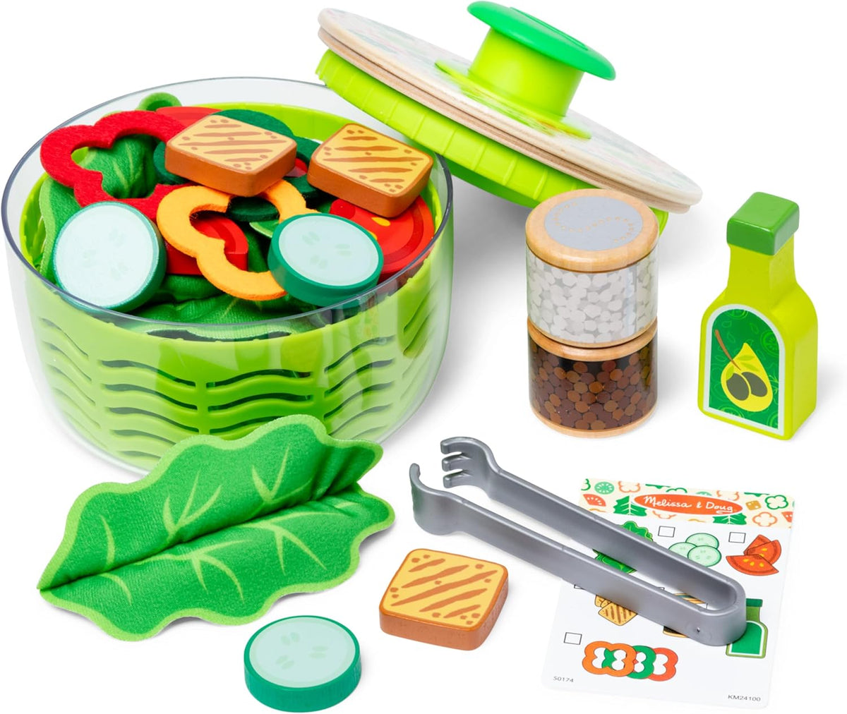 Melissa & Doug Salatschleuder-Spielset, 28-teilig ab 3 Jahren
