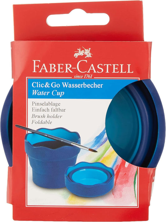 Faber-Castell Wasserbecher Clic&Go blau
