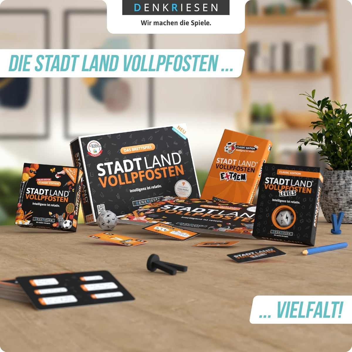 DENKRIESEN Stadt Land Vollpfosten Levels Junior Edition