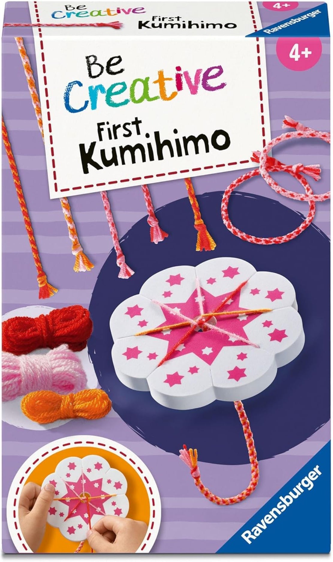 Ravensburger BeCreative Kumihimo Bastelset – Freundschaftsbändchen ab 4 J.