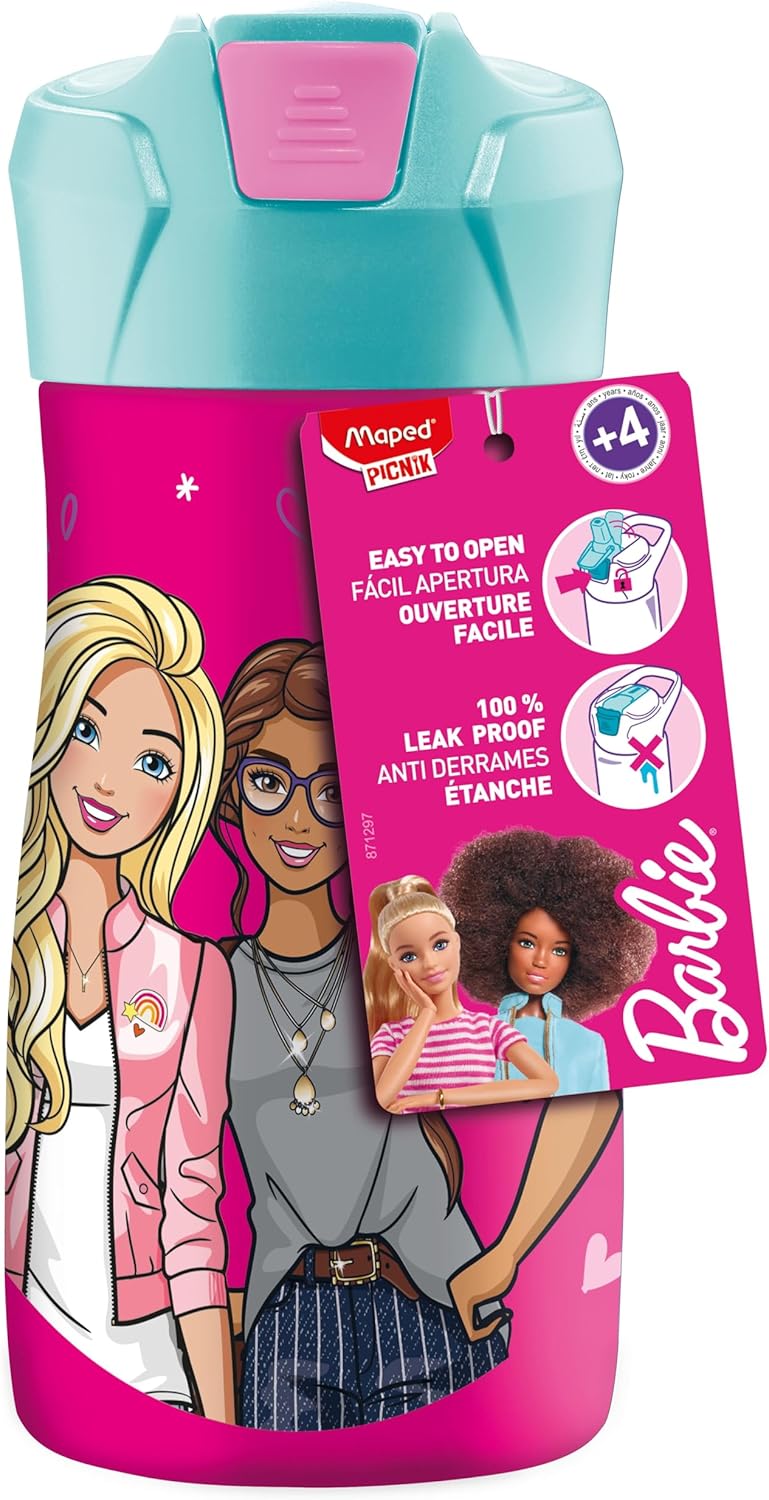 Barbie Edelstahl-Trinkflasche 430ml - BPA-frei & auslaufsicher