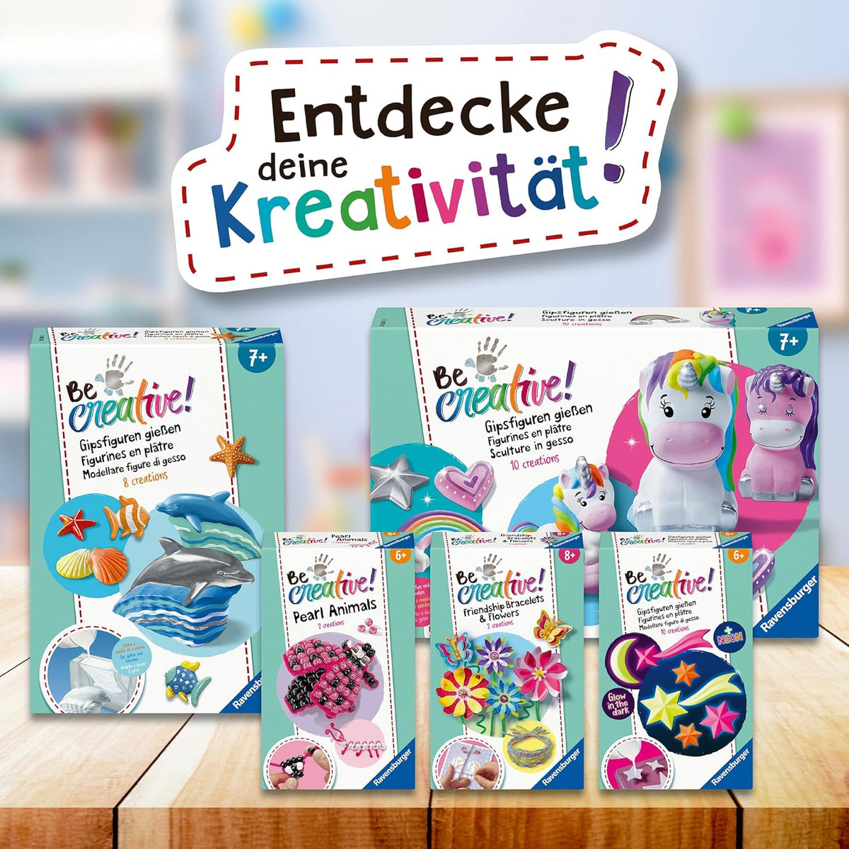 Ravensburger BeCreative Leuchtsterne 25538 – Bastelset Kinder ab 6