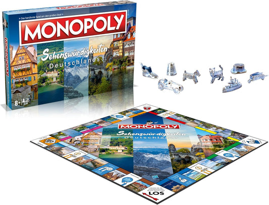 Monopoly Sehenswürdigkeiten Deutschlands - Brettspiel ab 8 Jahren
