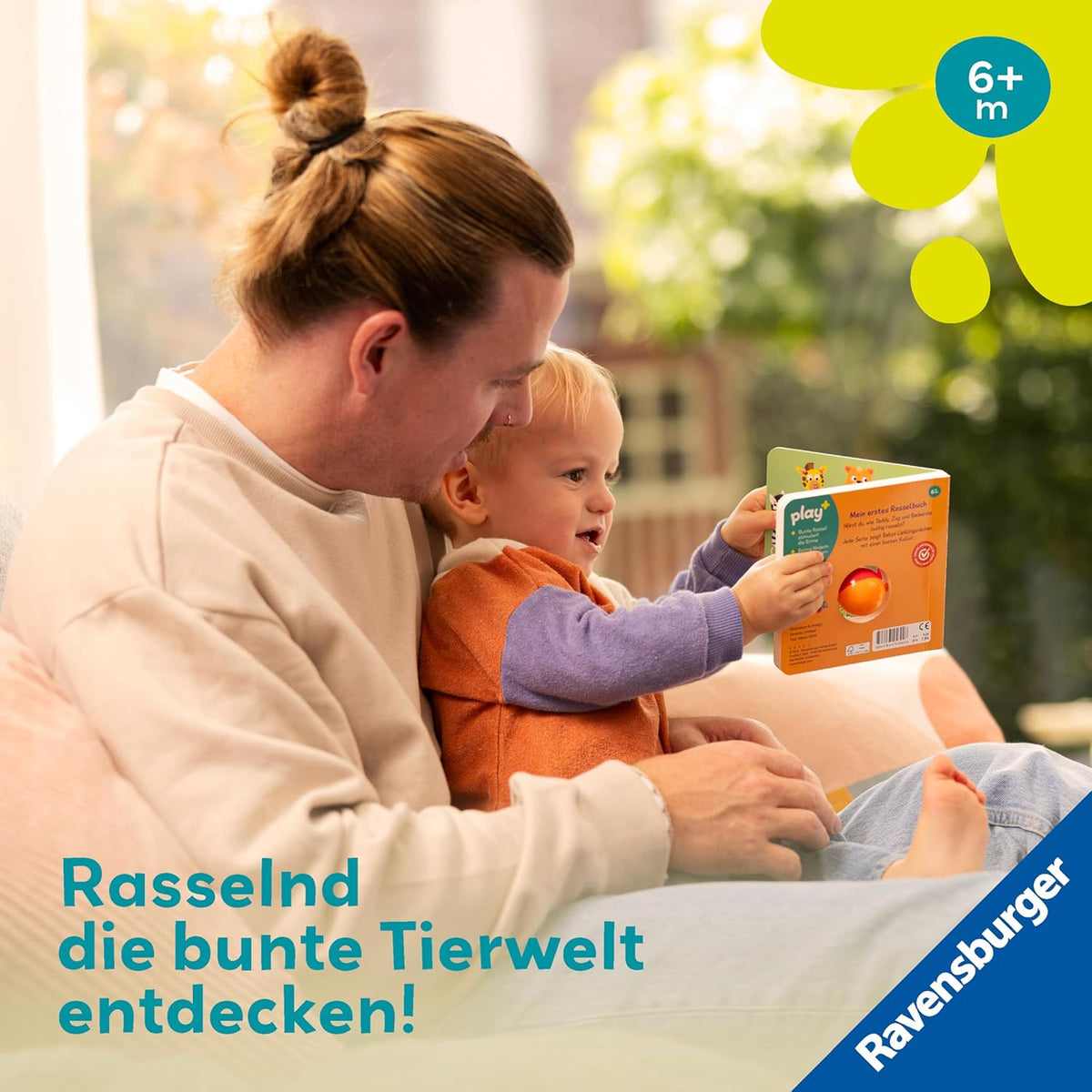 Ravensburger Rasselbuch Tiere – Babybuch ab 6 Monate