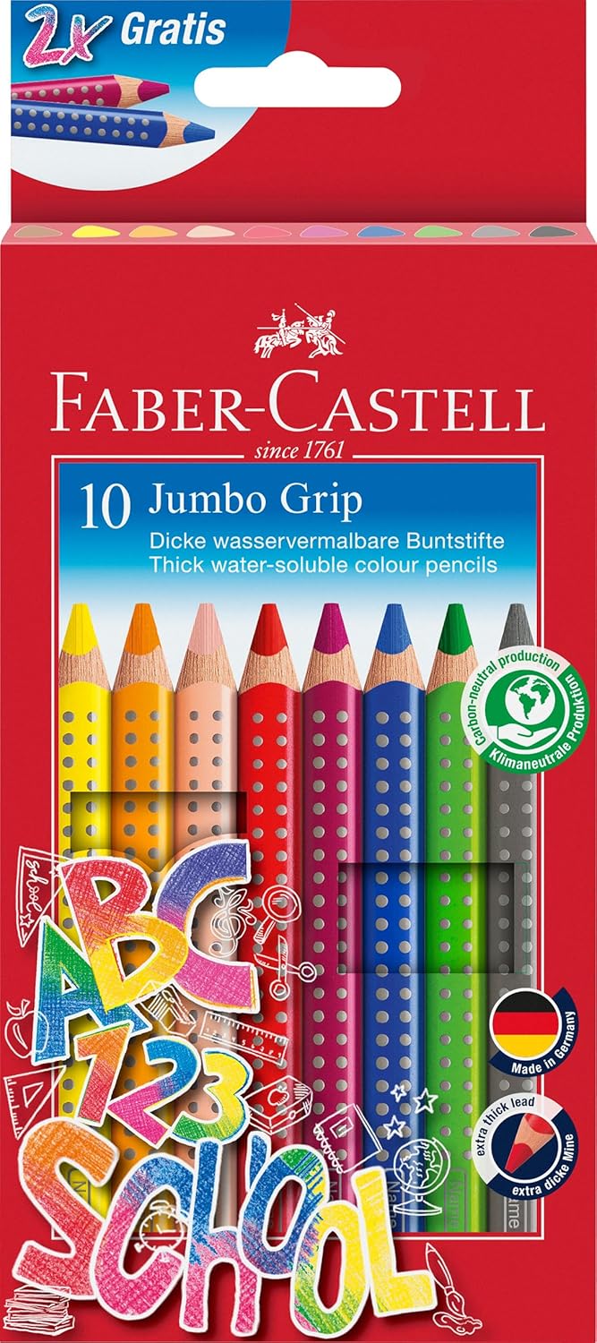 Faber-Castell Jumbo Grip Buntstifte 10er Set