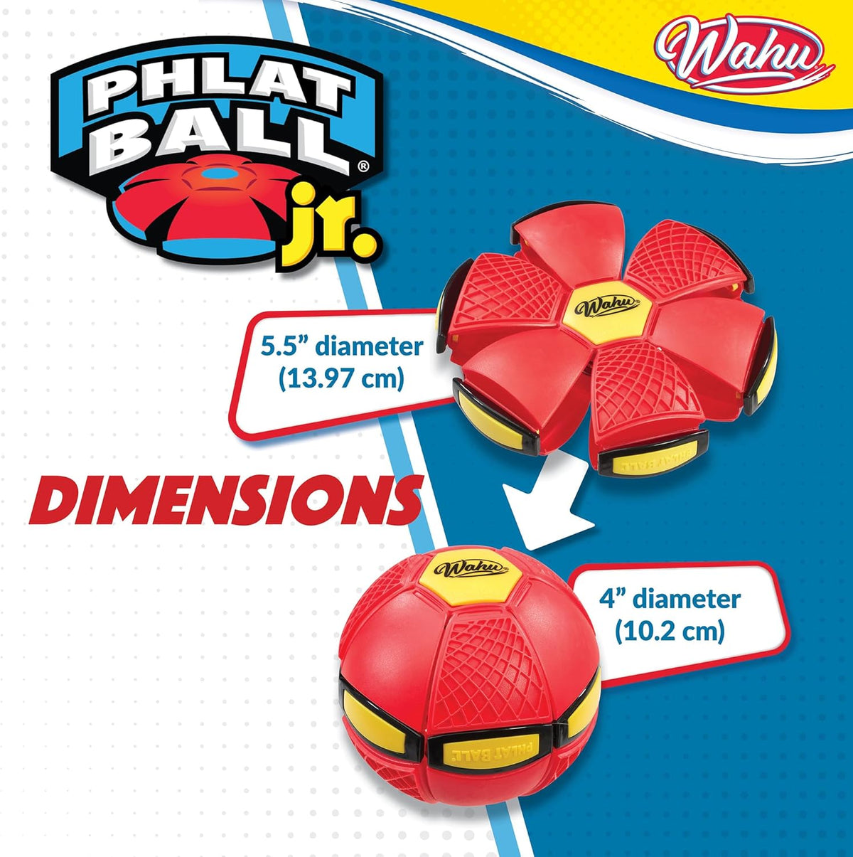 Phlat Ball Junior rot - 2in1 Frisbee & Ball kompakt