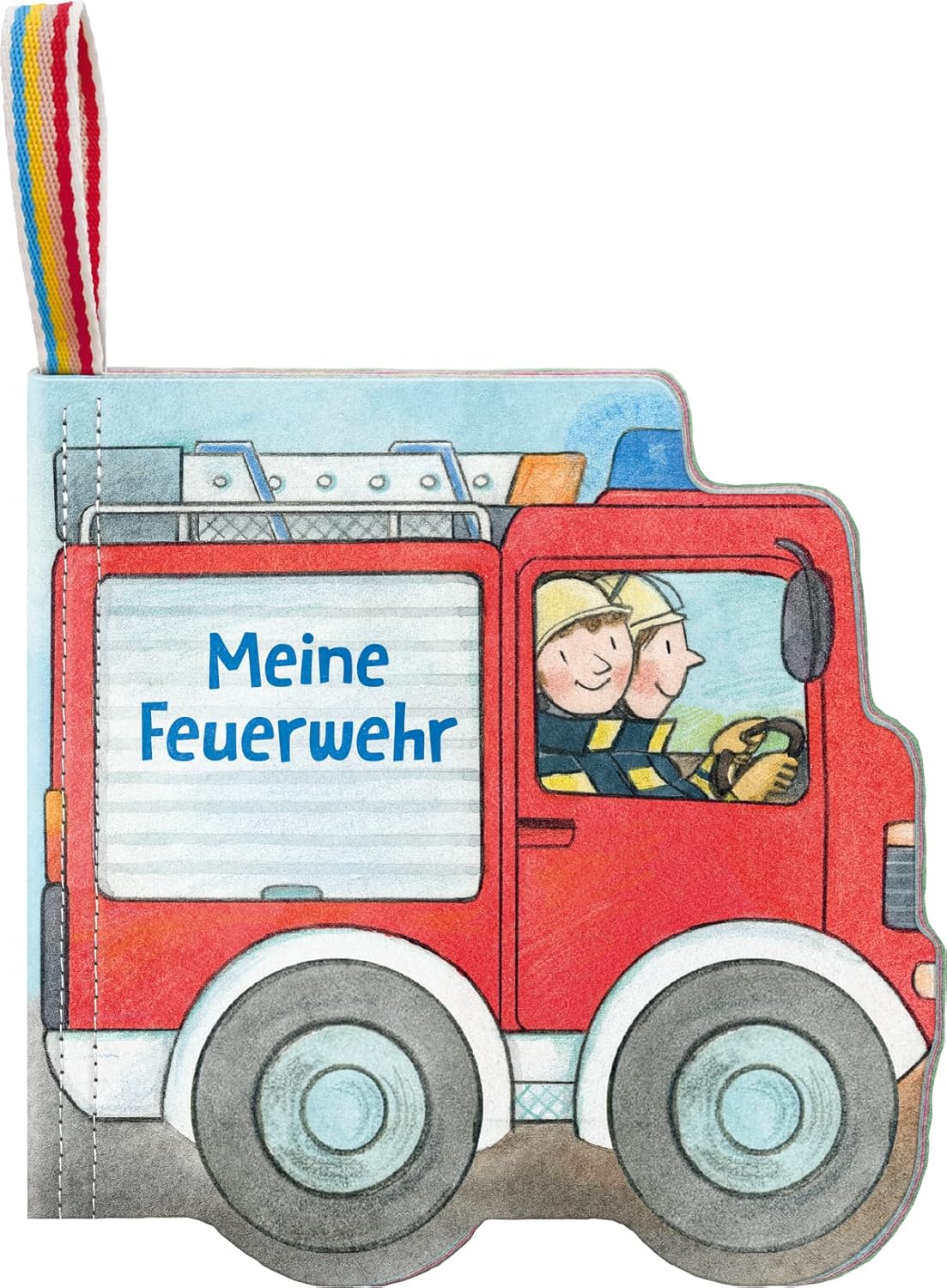 Ravensburger Knuddel-Knautsch Stoffbuch Feuerwehrauto ab 6 M.