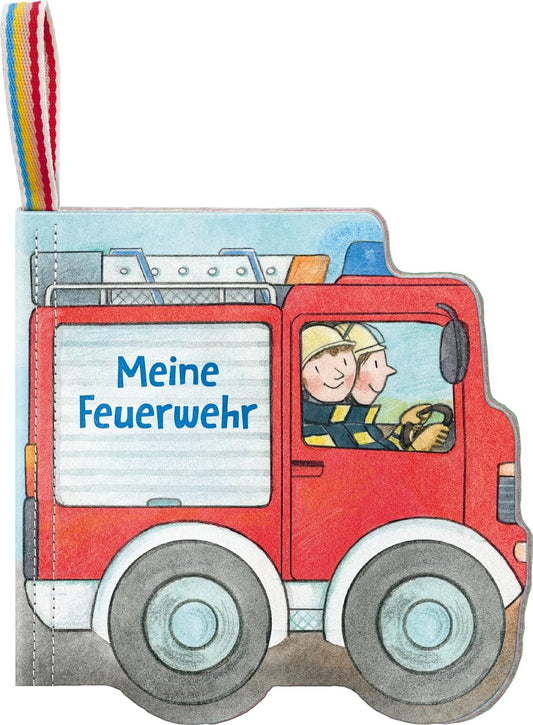 Ravensburger Knuddel-Knautsch Stoffbuch Feuerwehrauto ab 6 M.