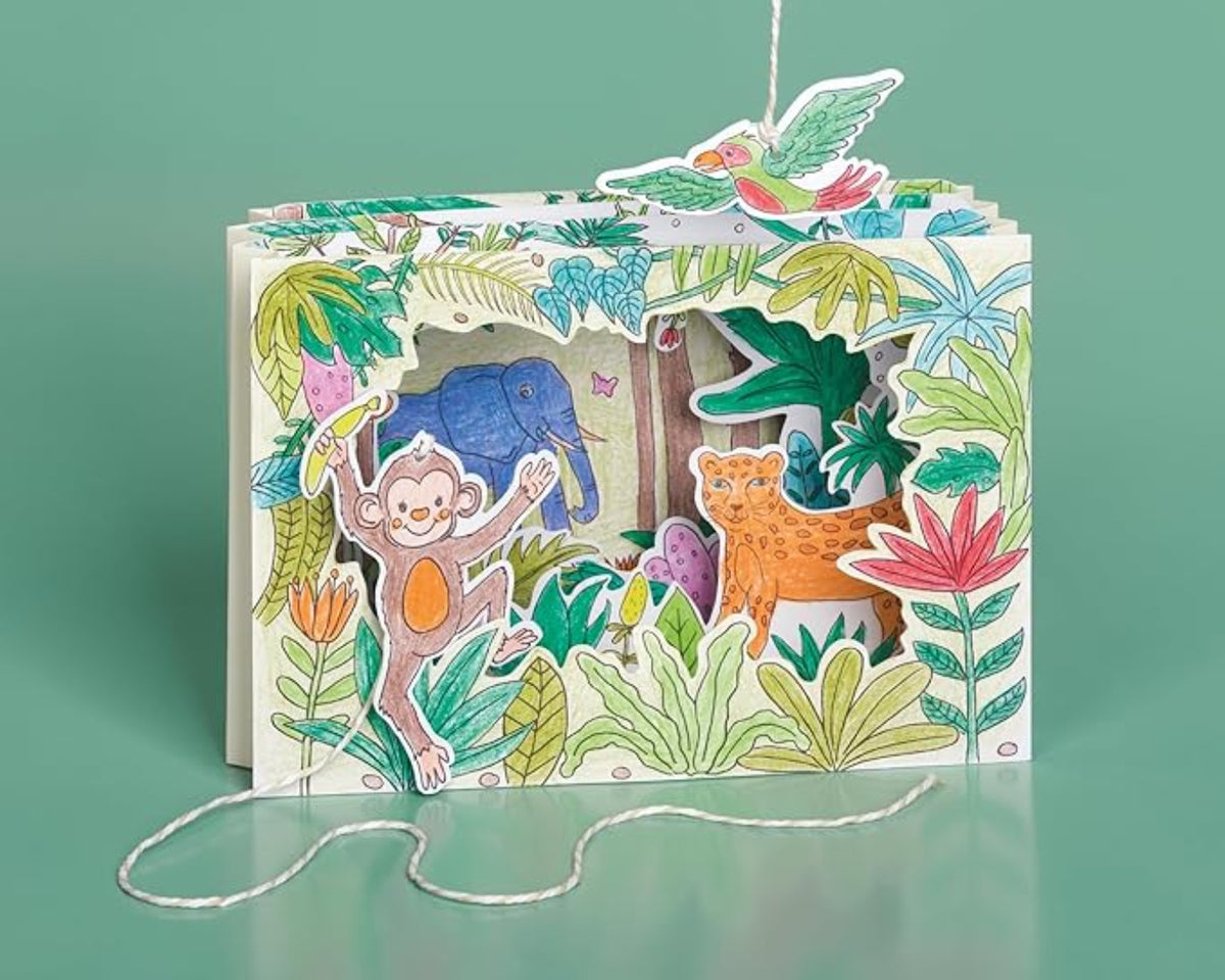 HEYDA Karton-Theater Jungle – Basteln & Spielen ab 5 Jahren