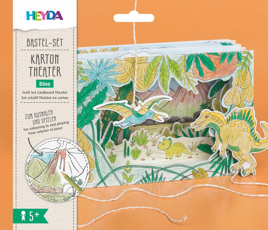 HEYDA Karton-Theater Dino – Basteln & Spielen ab 5 Jahren