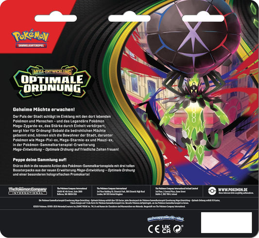 Pokémon ME03 3-Pack-Blister  - Optimale Ordnung