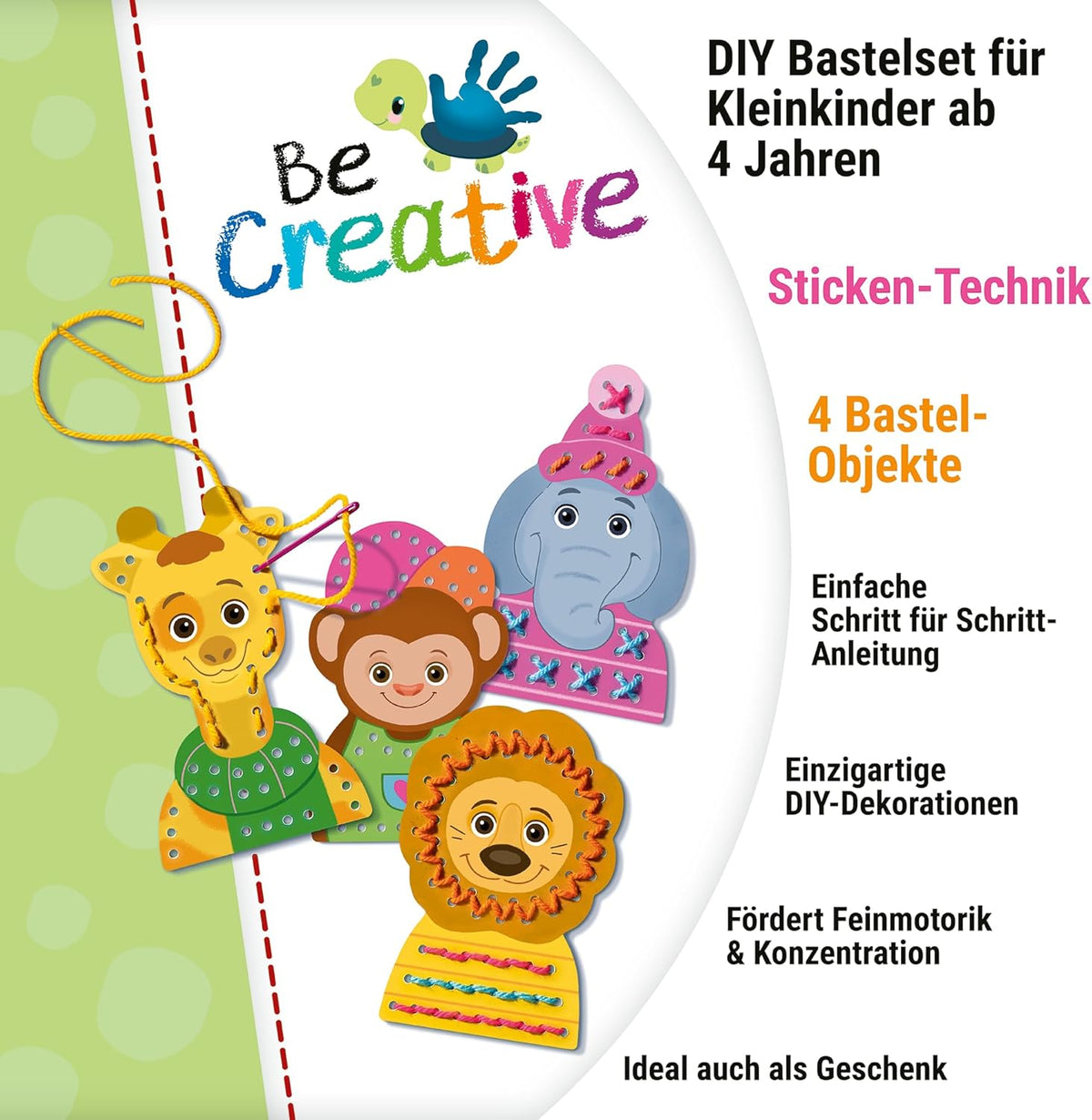 Ravensburger BeCreative Erstes Sticken Bastelset Kinder ab 4