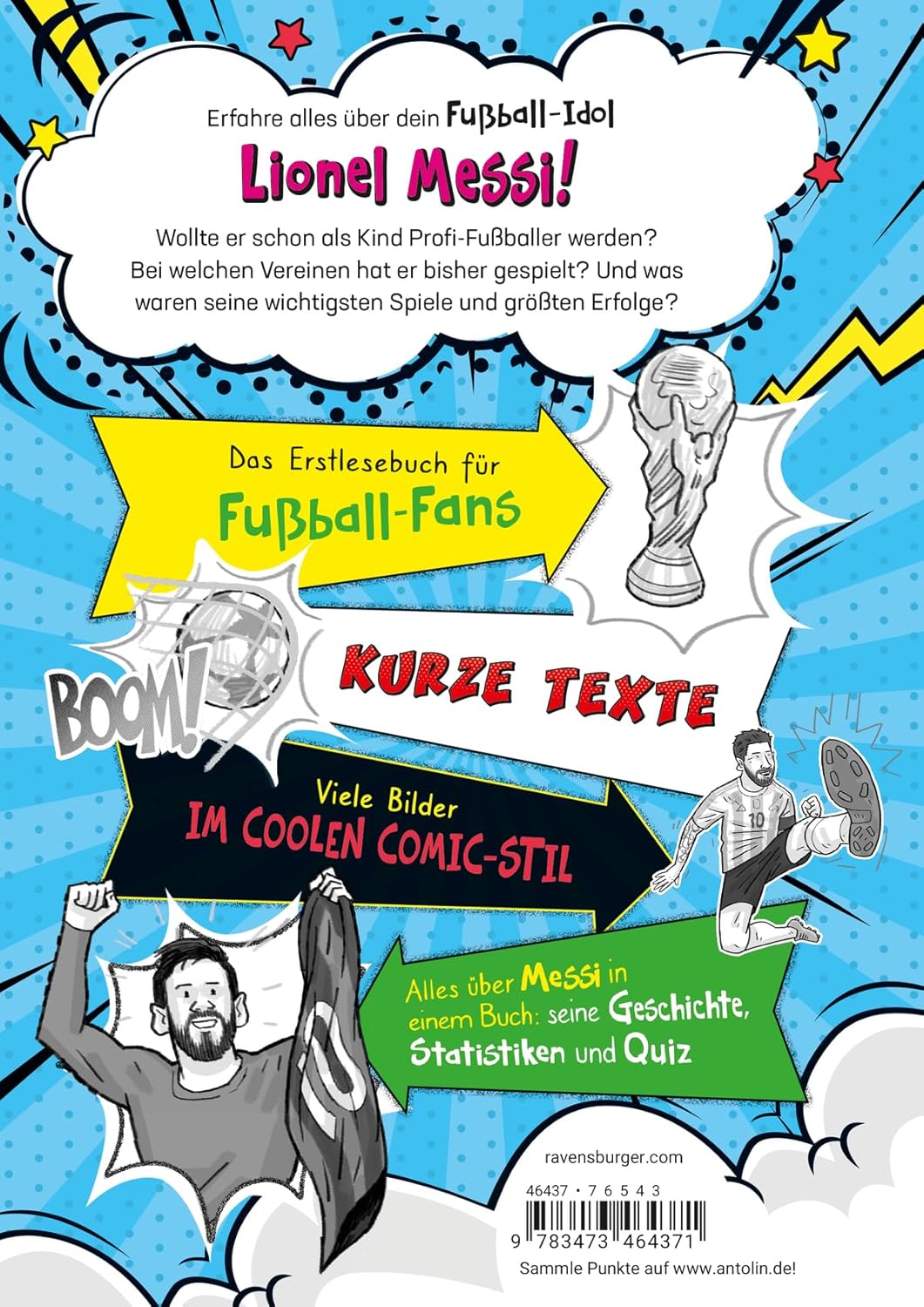 Fußball-Stars – Alles über Messi, Erstlesebuch ab 7 Jahren