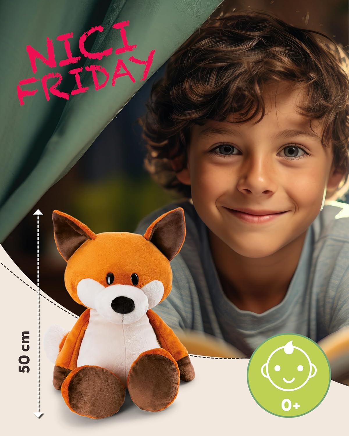 NICI Sterntaler Kuscheltier Fuchs Fabio - weich & kuschelig