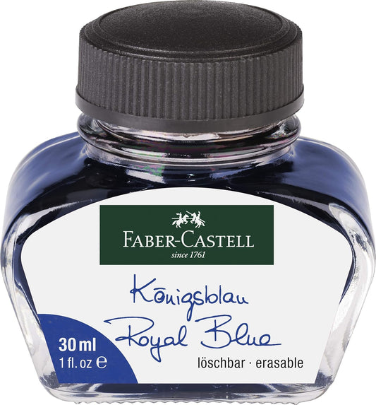 Faber-Castell Tintenglas Königsblau löschbar 30 ml