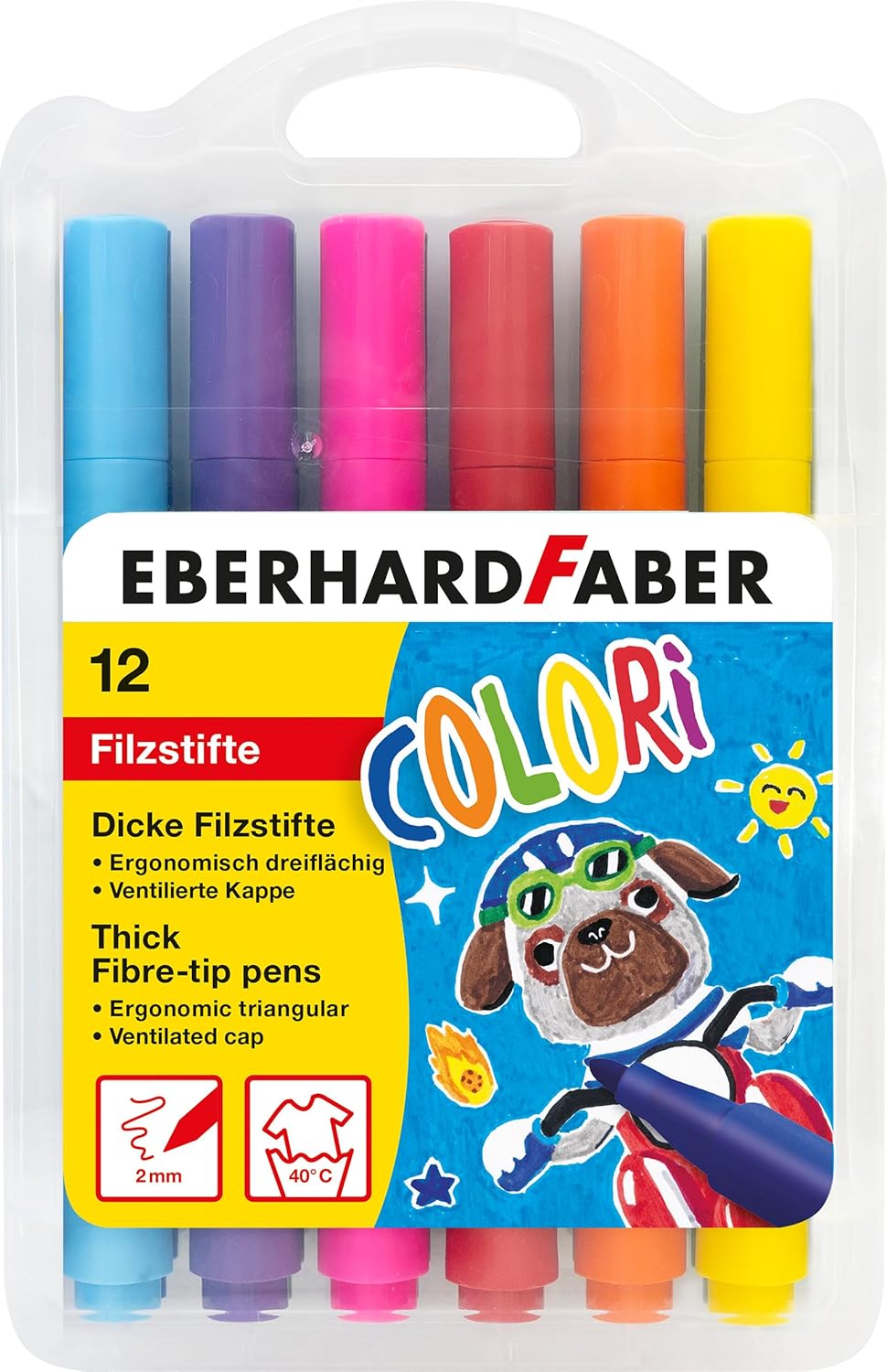 Eberhard Faber Filzstifte Dreikant 12er Set