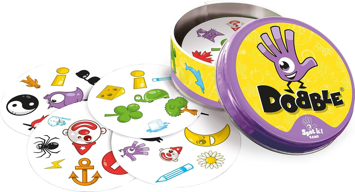 Dobble Spot it! - Reaktionsspiel für Familie (2-8 Spieler)