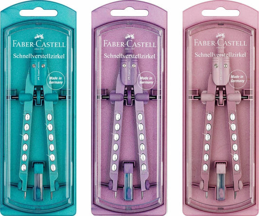 Faber-Castell Schnellverstellzirkel Factory Sparkle – 1 von 3 zufällig