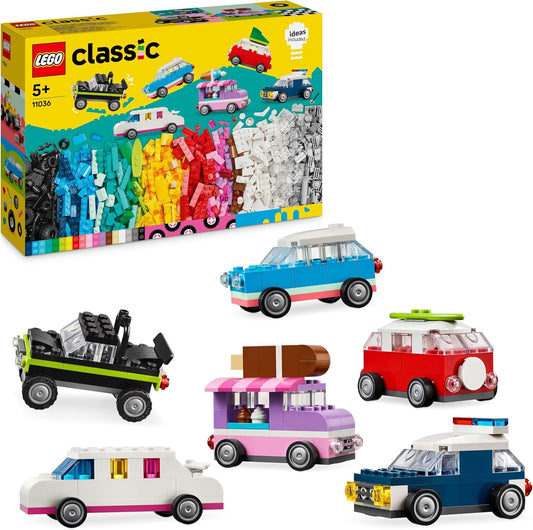 LEGO Classic Kreative Fahrzeuge - 10 Bauanleitungen für Kinder ab 5 Jahren