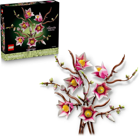 LEGO BOTANICALS Magnolienzweig - 5 Zweige Blumendeko Set