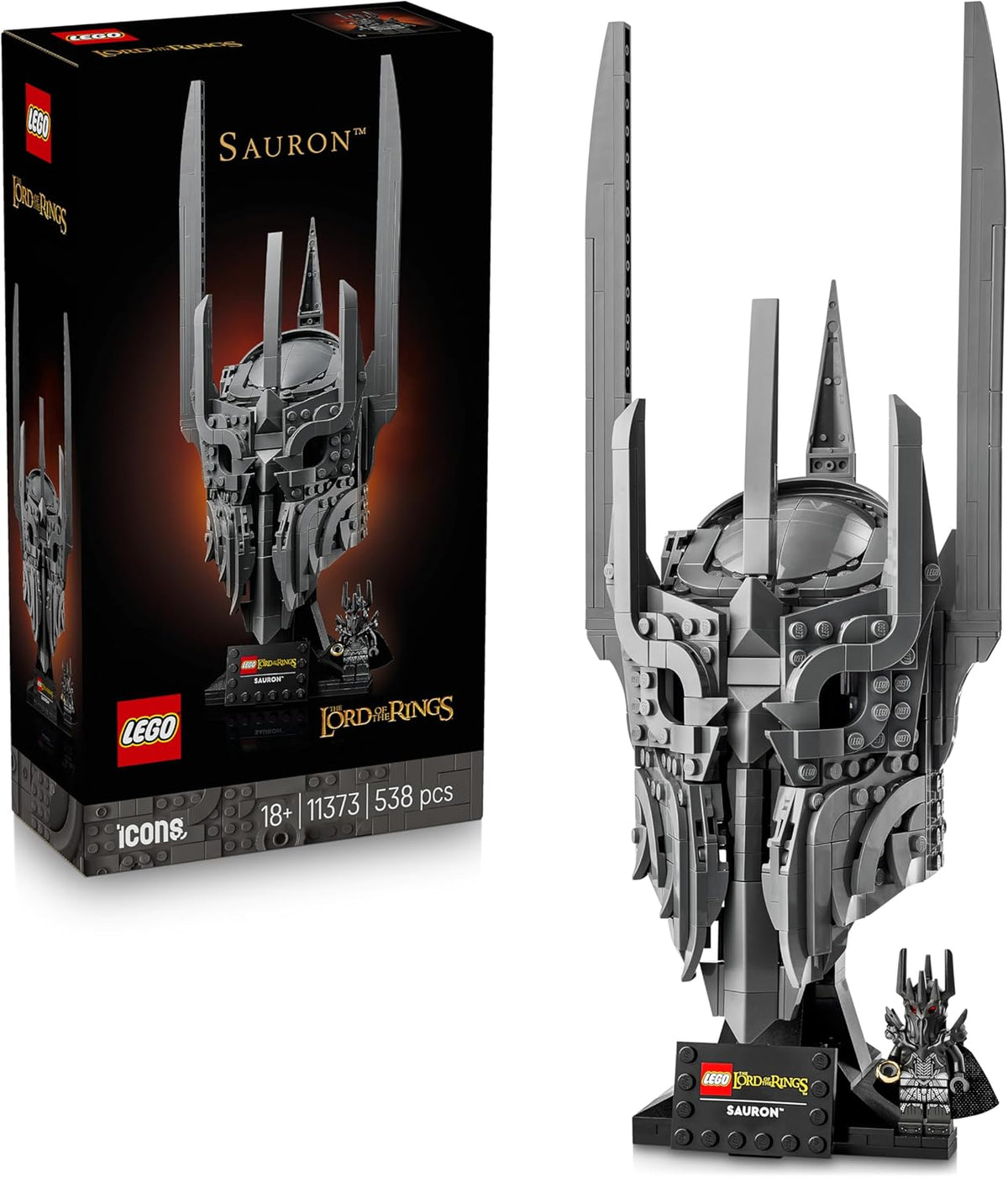 LEGO Icons 11373 Saurons Helm – 538 Teile ab 18 Jahren