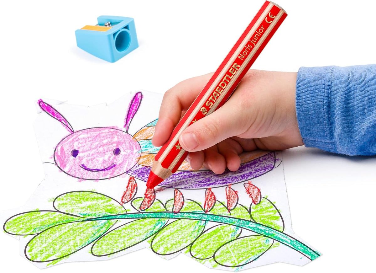 Staedtler Noris junior 3in1 Buntstift 6 Farben + Spitzer Etui