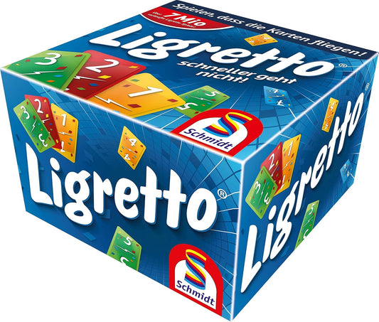 Schmidt Spiele Ligretto blau - Rasantes Kartenspiel für 2-4 Spieler