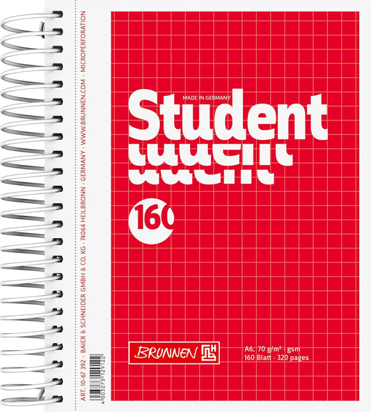 BRUNNEN Collegeblock A6 kariert 160 Blatt
