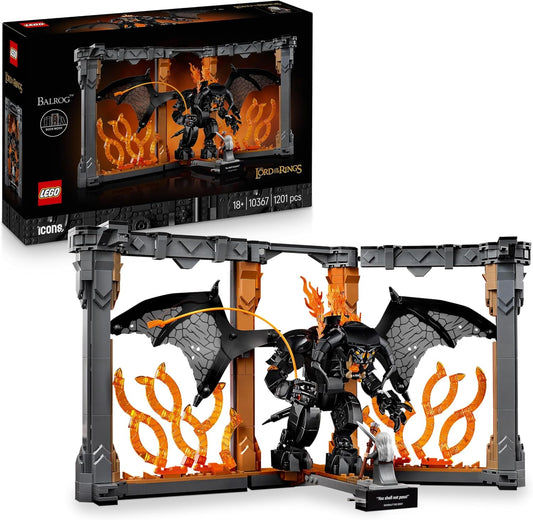 LEGO Icons 10367 Herr der Ringe Balrog Bücherstuetze